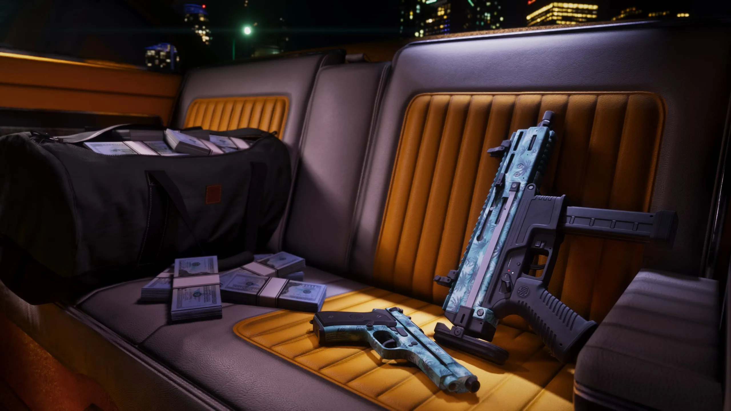 The tropical weapon pattern from the Vintage Vice City Pack